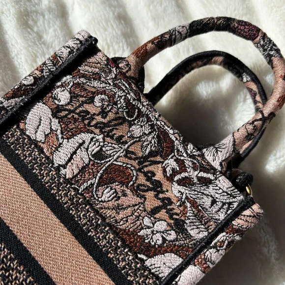 Mini Dior Book Tote in Pink - Picture 6 of 16